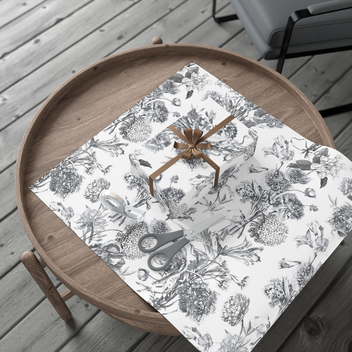 Toile Gift Wrap Papers