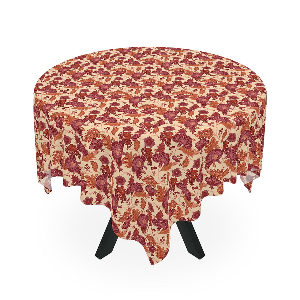 Thumbnail: Chintz Autumn Floral Tablecloth