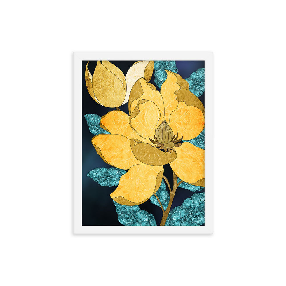 Thumbnail: Yellow Flower Framed Poster