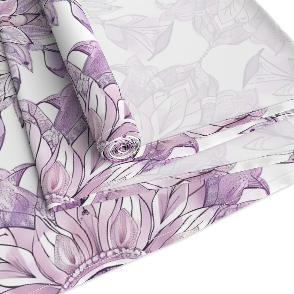 Thumbnail: Elegant Floral Table Runner - Cotton & Poly for Home Decor
