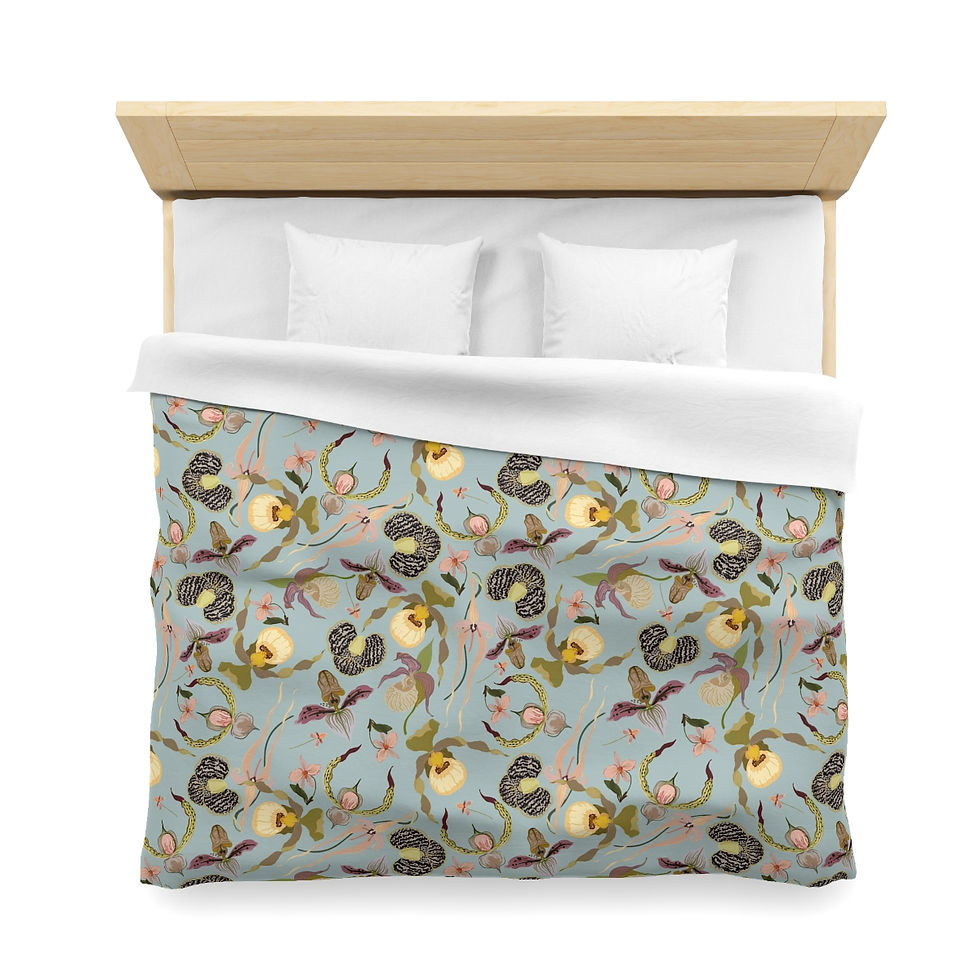 Thumbnail: Iris (Sage) Microfiber Duvet Cover
