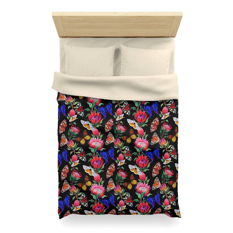 Thumbnail: Dark Garden 27 Microfiber Duvet Cover