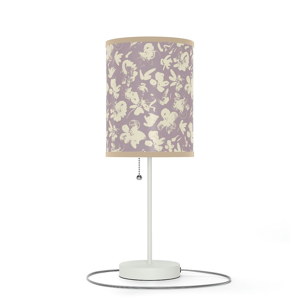 Thumbnail: Subtle Ivory Floral Lamp