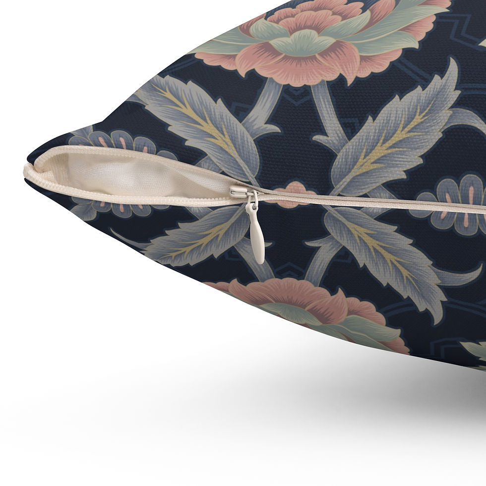 Thumbnail: Square Pillow - Mughasa (Midnight) Pillow Design