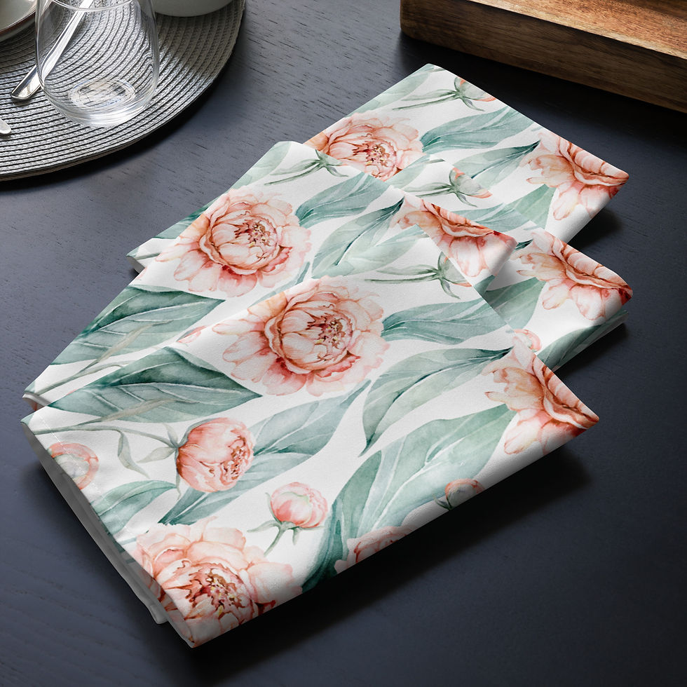 Thumbnail: Tulips Sketches Cloth napkin set
