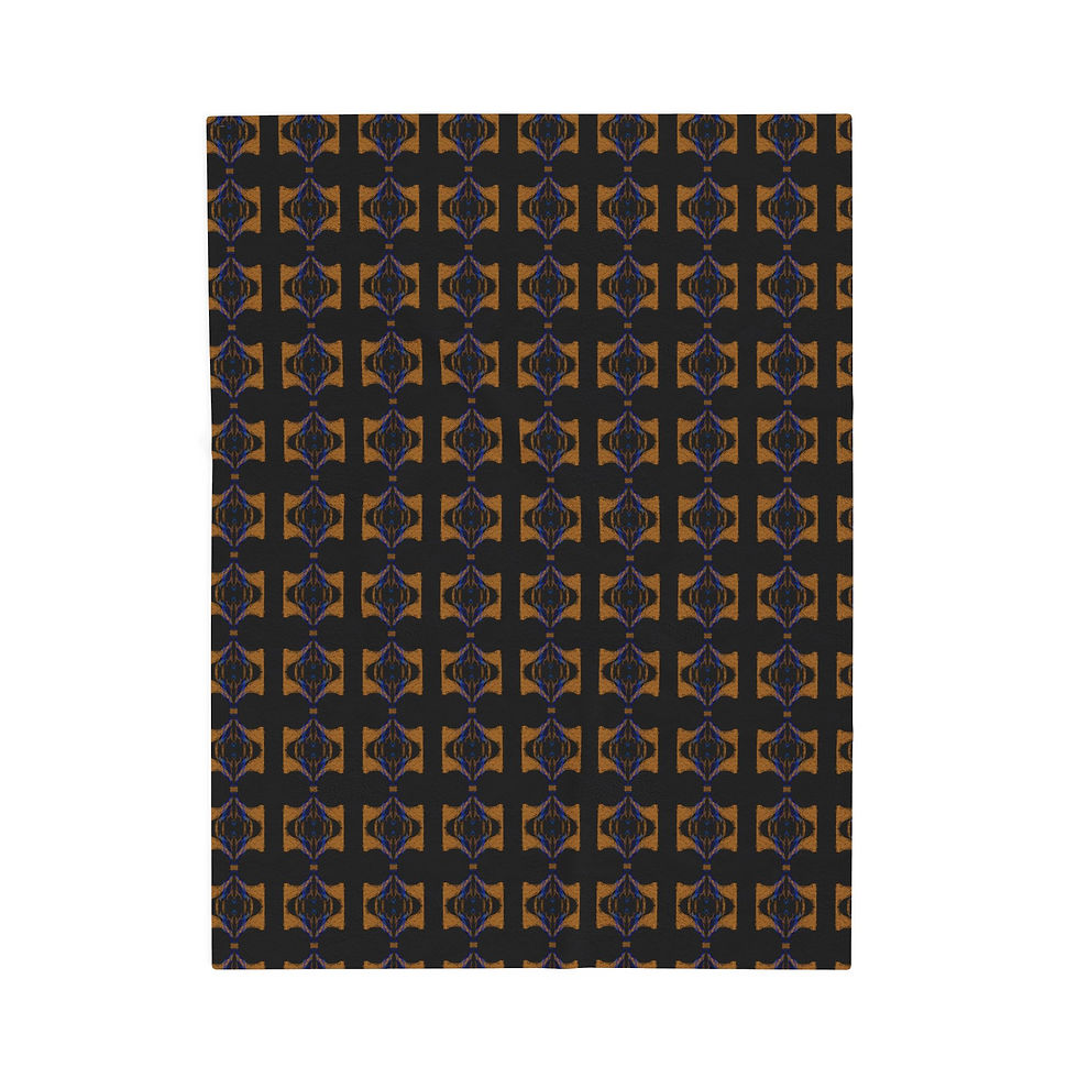 Thumbnail: Mountainscape Velvet Blanket, Plush Throw for Home