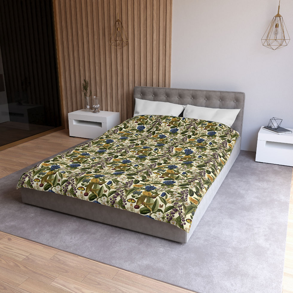 Thumbnail: Botanica Microfiber Duvet Cover - Beautiful Nature-Inspired Bedding