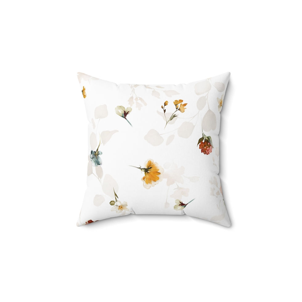 Thumbnail: Gentle Spring Faux Suede Square Pillow