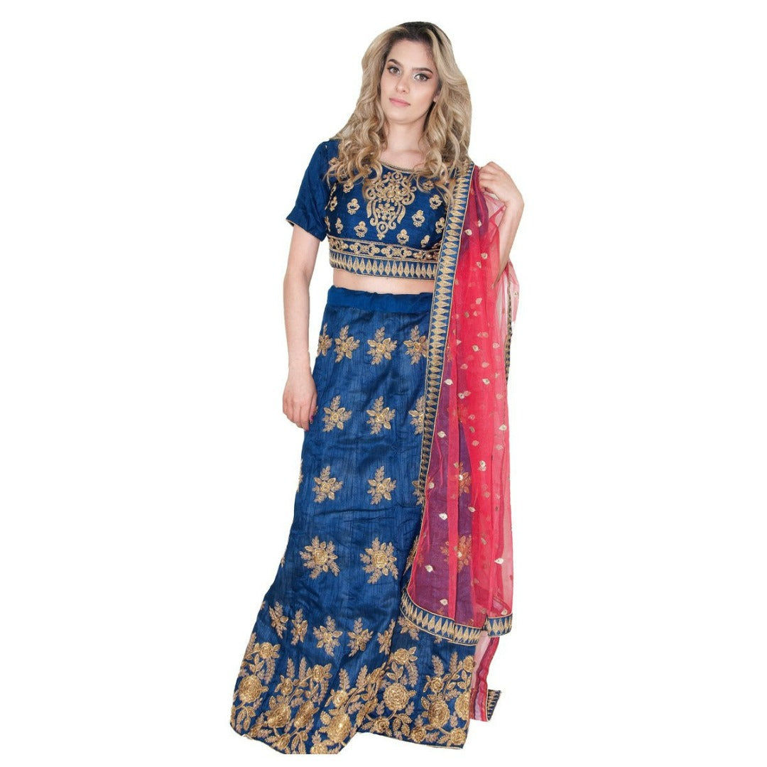 Traditional Lehenga in Navy Blue