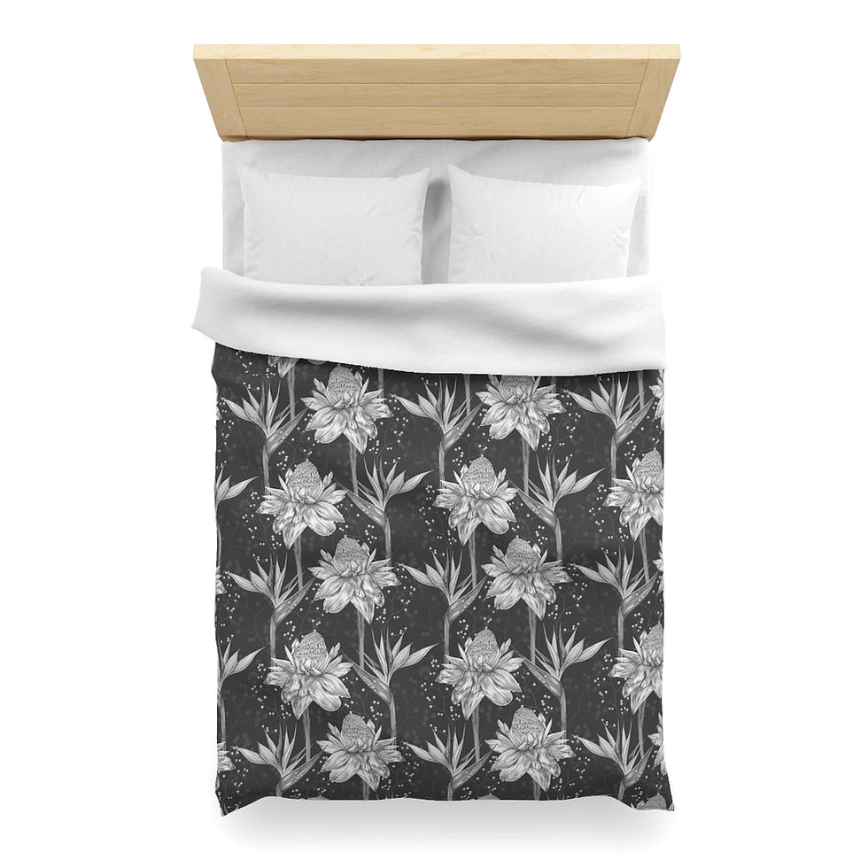 Thumbnail: Sketchy Prints Microfiber Duvet Cover