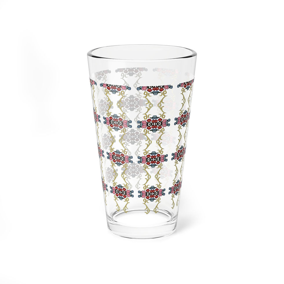 Thumbnail: Elegant Floral Mixing Glass,  