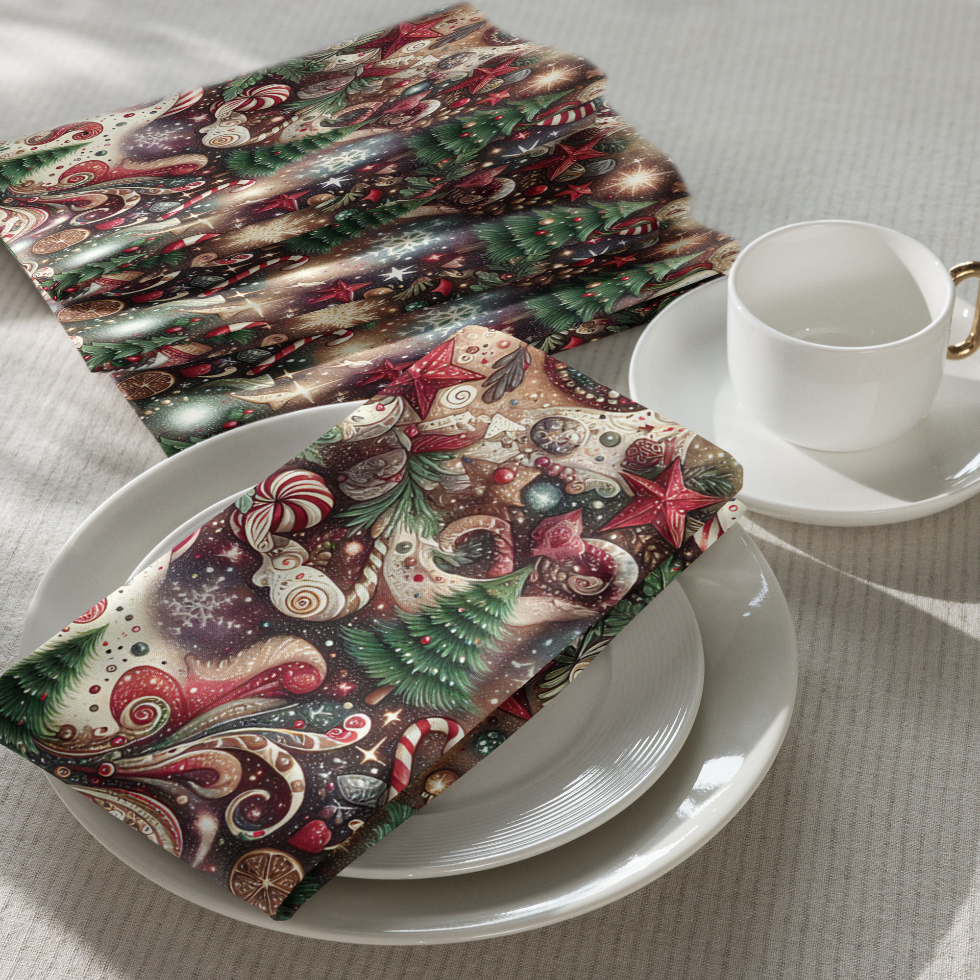 Christmas Festivities Cloth napkin set