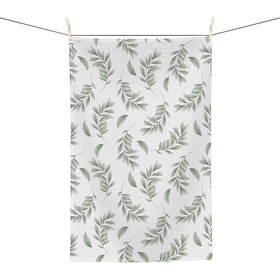 Thumbnail: Delicate Floral Soft Tea Towel