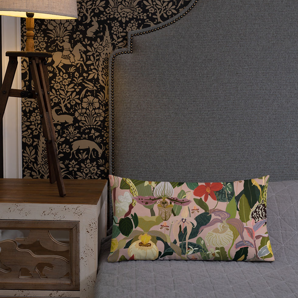 Thumbnail: Orchid Maze Premium Pillow