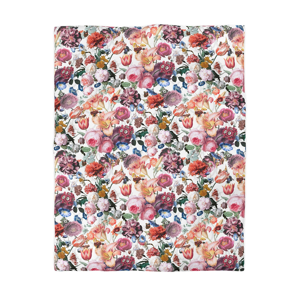 Thumbnail: Blooming Couture Microfiber Duvet Cover 