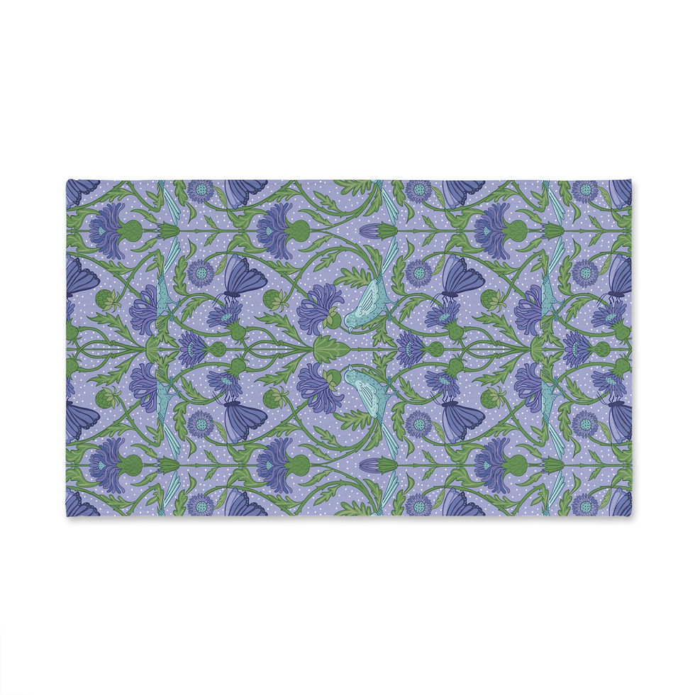 Thumbnail: Elegant Floral Hand Towel - Botanical Design for Home Decor