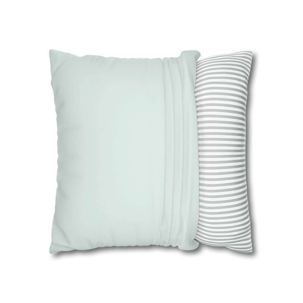 Thumbnail: Abstract Teal Faux Suede Square Pillow Case