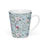 Thumbnail: Sarah Floral Blue Latte mug