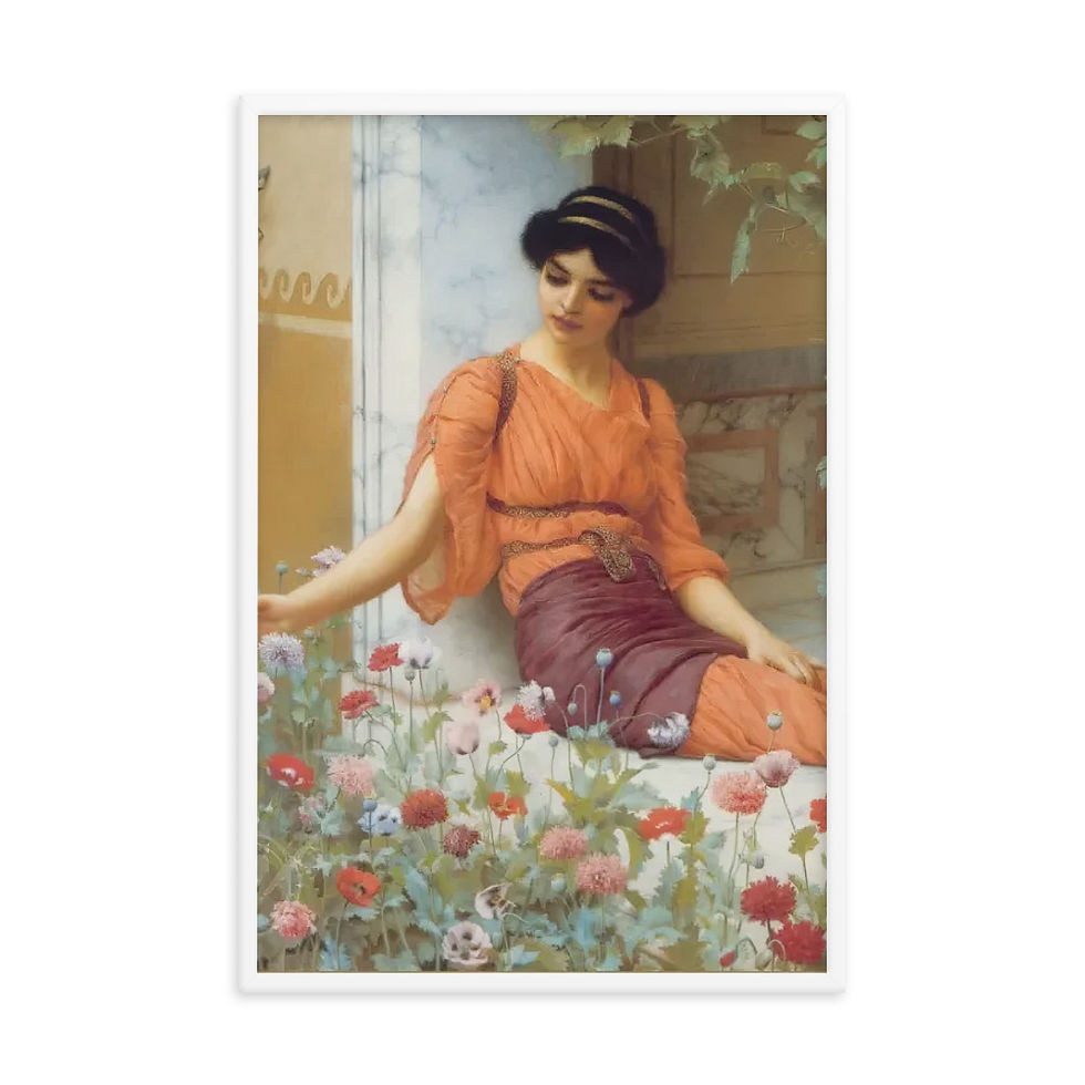 Thumbnail: Godward, Girl in Summer Garden