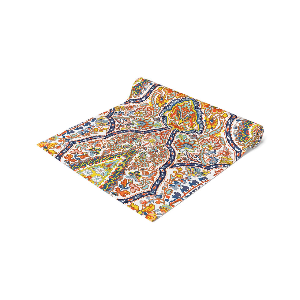 Thumbnail: Jaipur Table Runner - Cotton/Poly Mix for Dining Decor