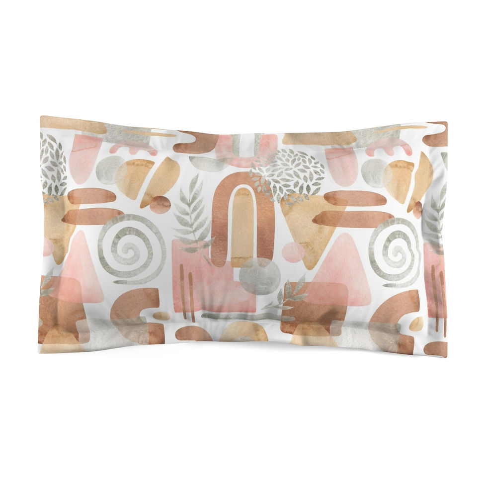 Thumbnail: Shapes Microfiber Pillow Sham