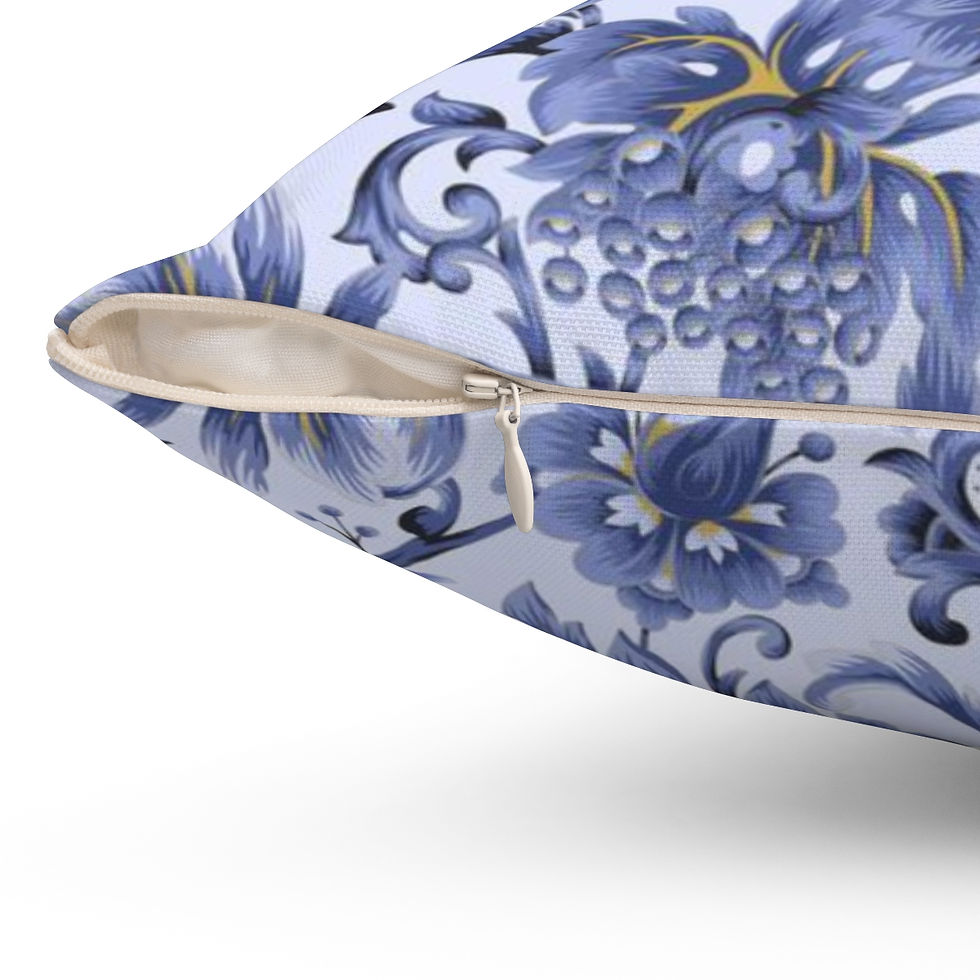 Thumbnail: Blue Bailey Spun Polyester Square Pillow