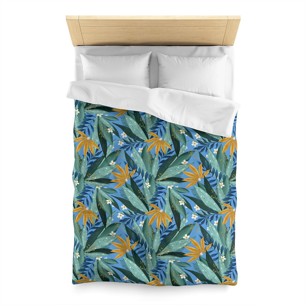 Thumbnail: Animals in the Jungle Microfiber Duvet Cover