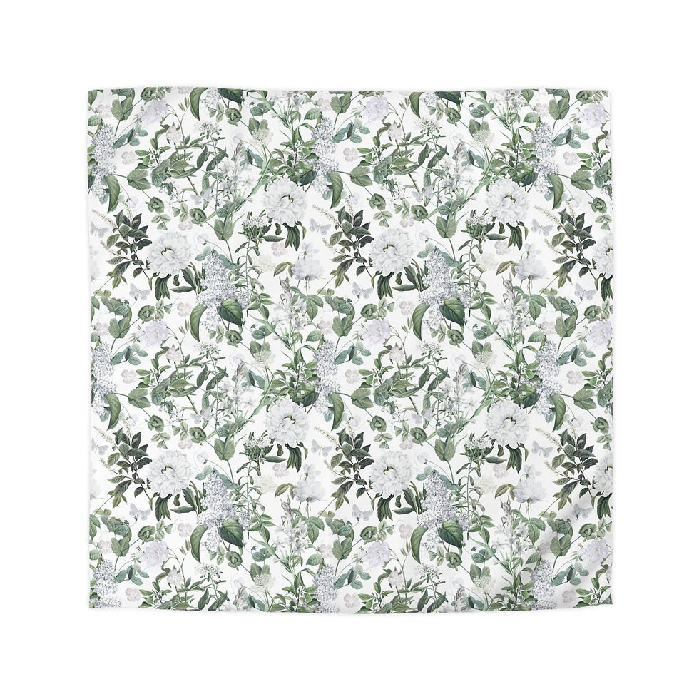 Thumbnail: Green Microfiber Duvet Cover
