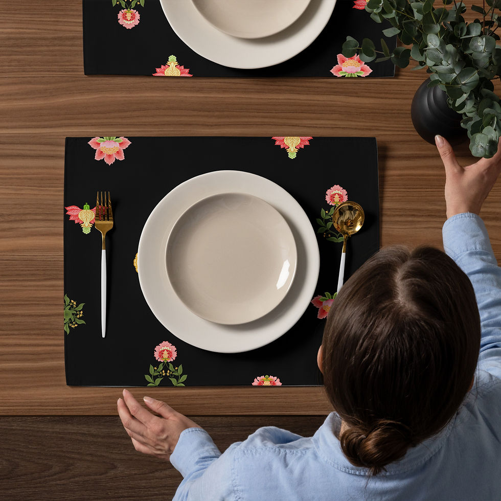 Thumbnail: Tree of Life Set India Placemat Set