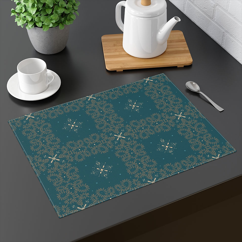 Thumbnail: Christmas Green  Placemat, 1pc