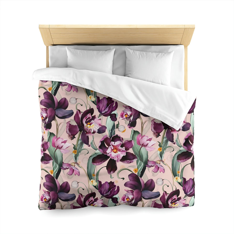 Thumbnail: Purple Iris Microfiber Duvet Cover