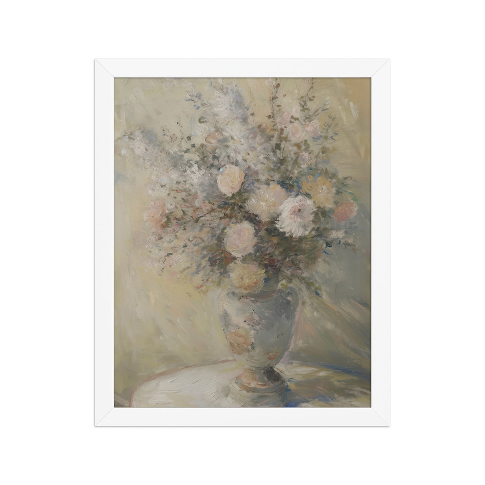 Thumbnail: Vase of Flowers Framed photo paper poster copy