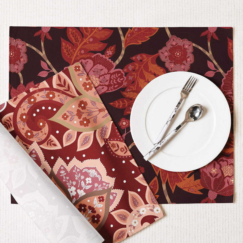 Thumbnail: Chintz Antique Vintage Placemat Set co
