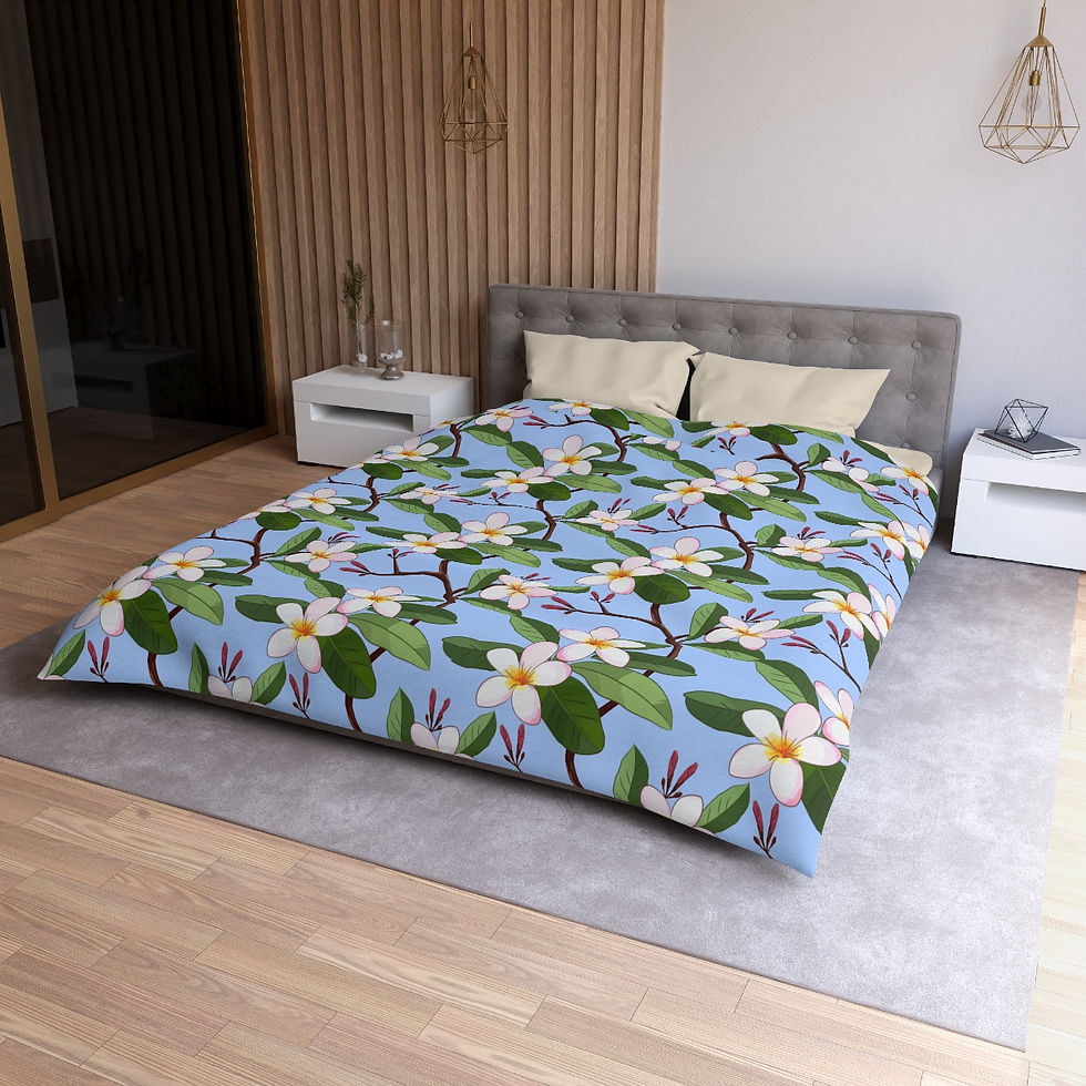 Thumbnail: Sky Blue Apple Tree Microfiber Duvet Cover