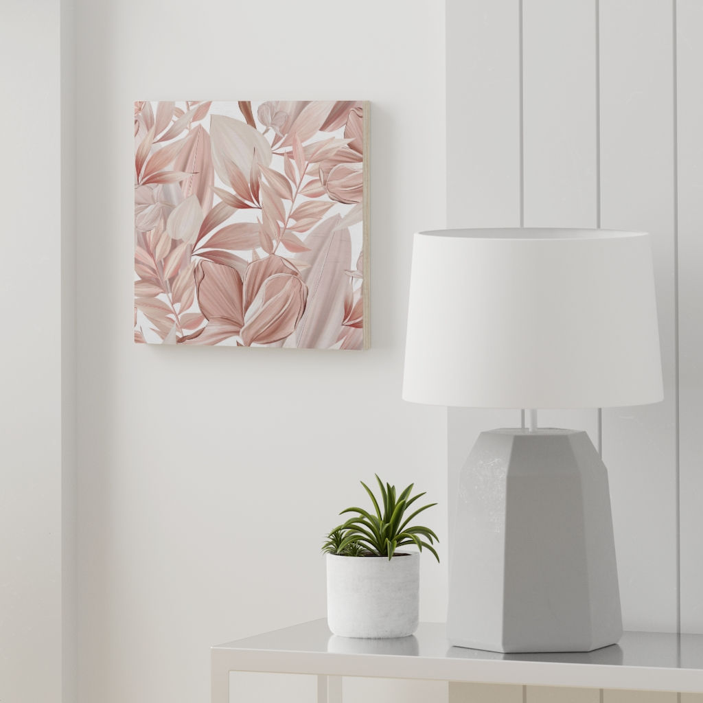 Botanical Oasis  Wood Canvas