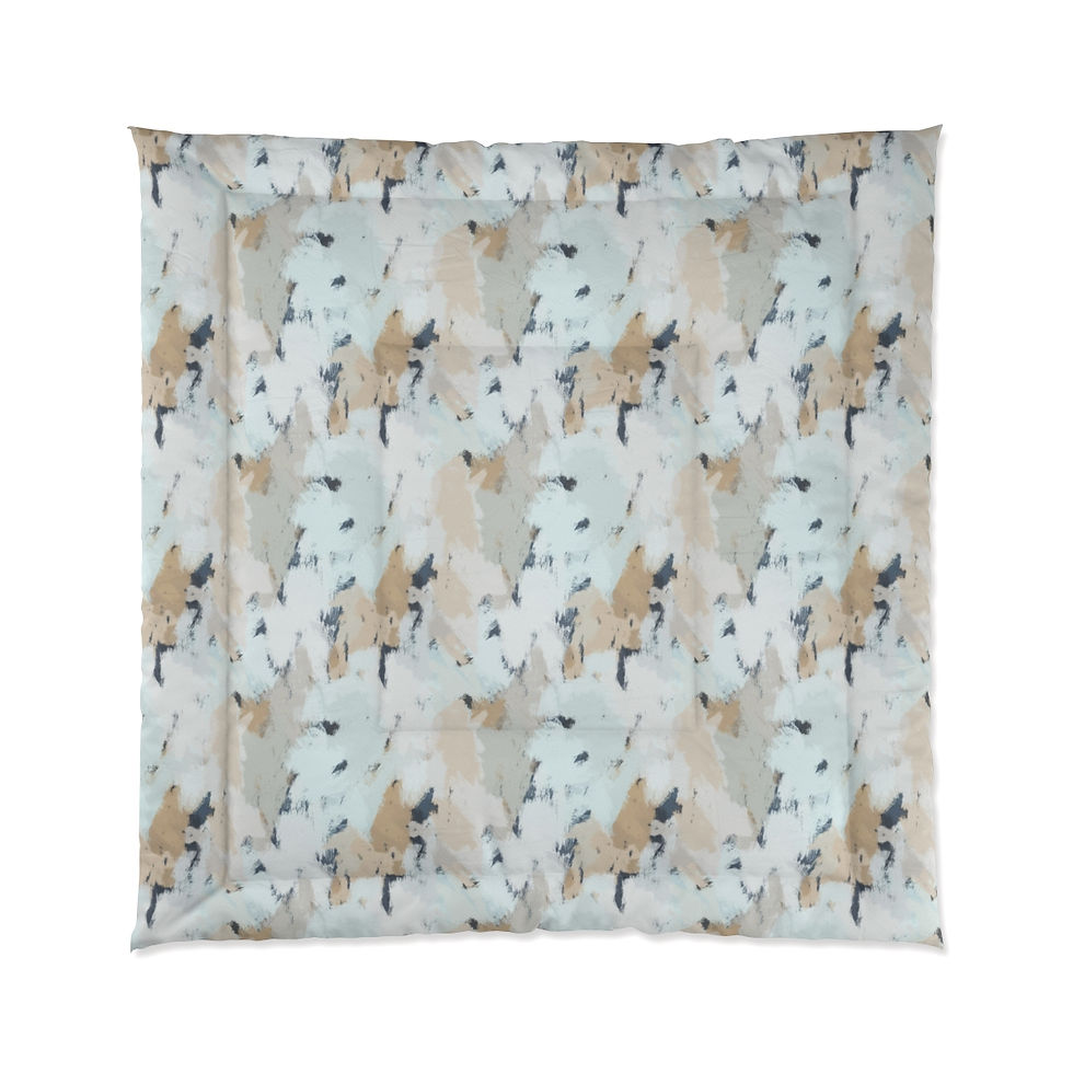 Thumbnail: Abstract Teal Comforter