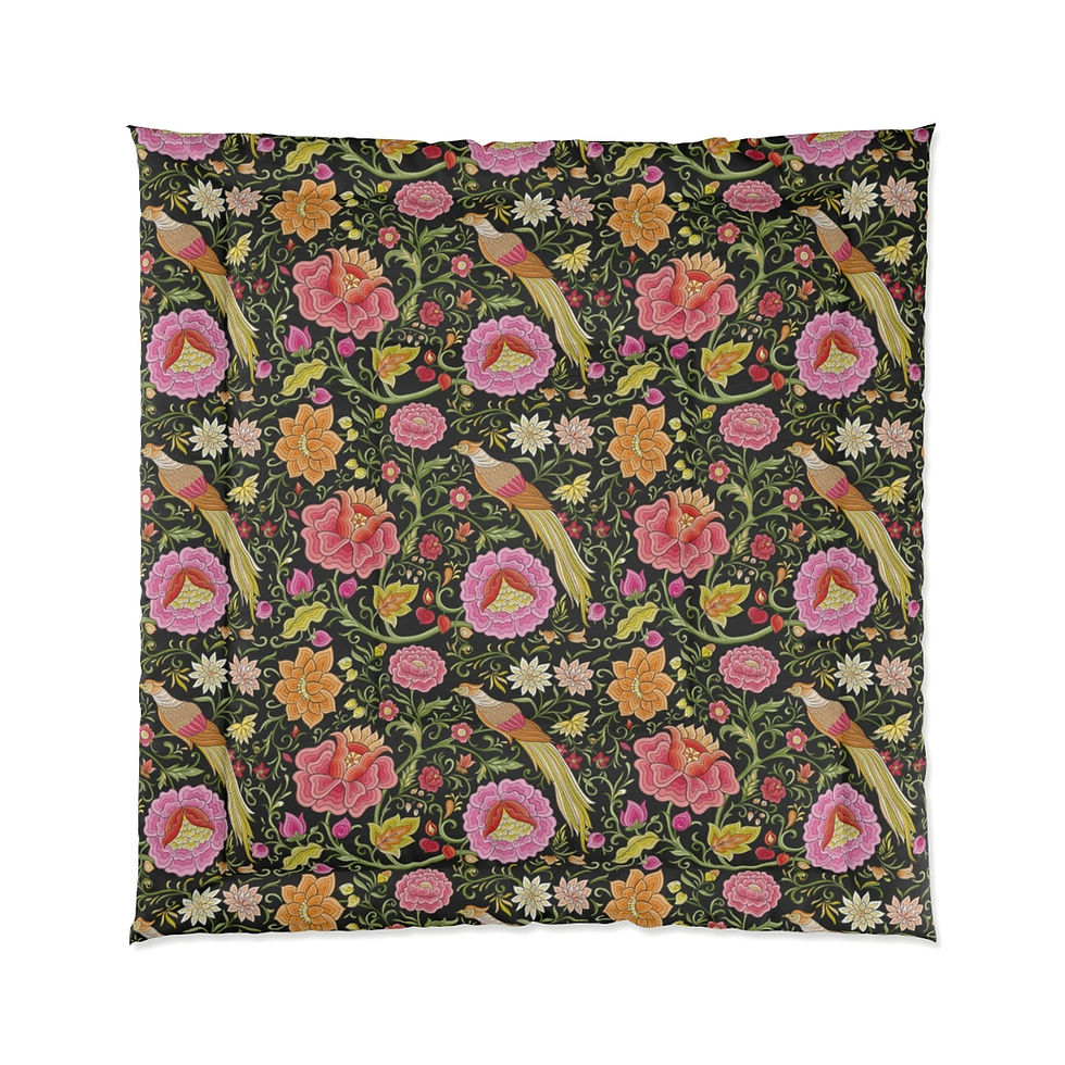 Thumbnail: East Garden (Blk) Comforter