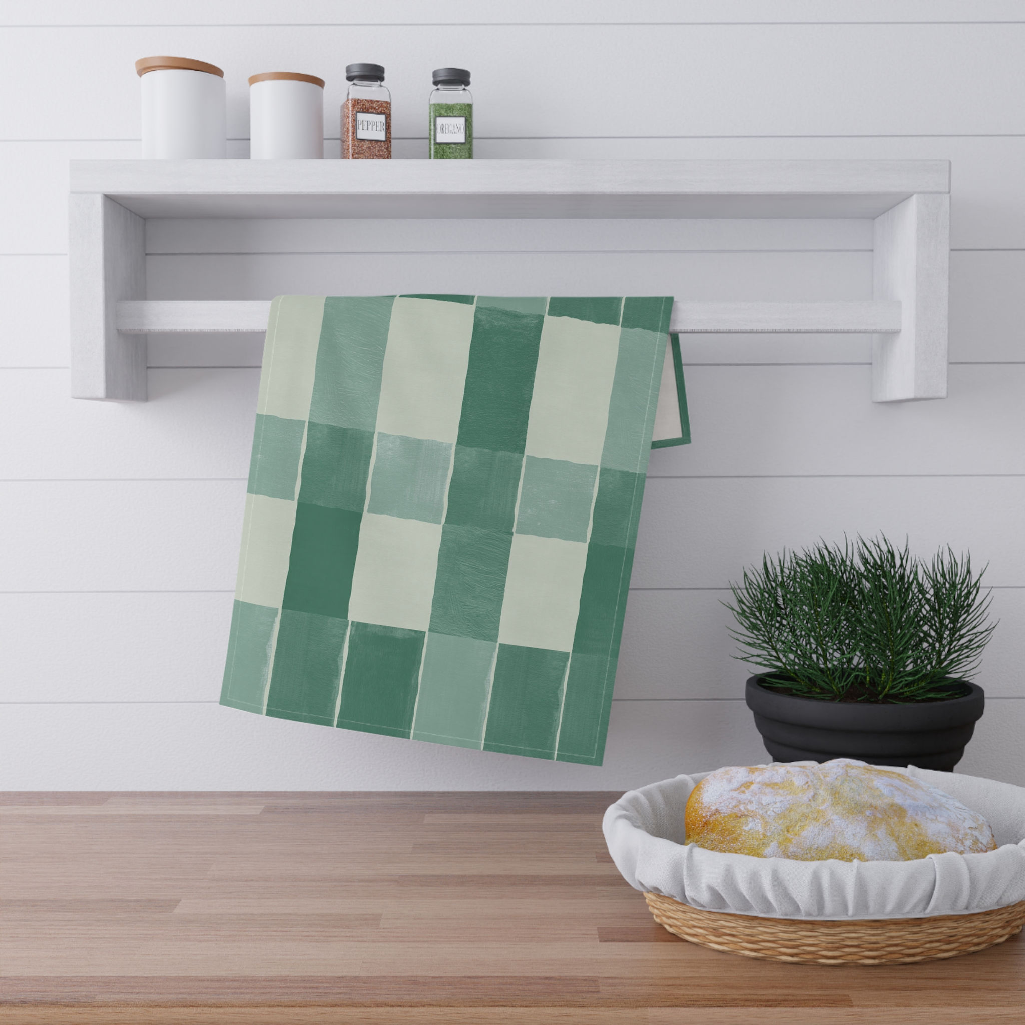 Green Meadows  Tea Towels, Stylish Kitchen Decor