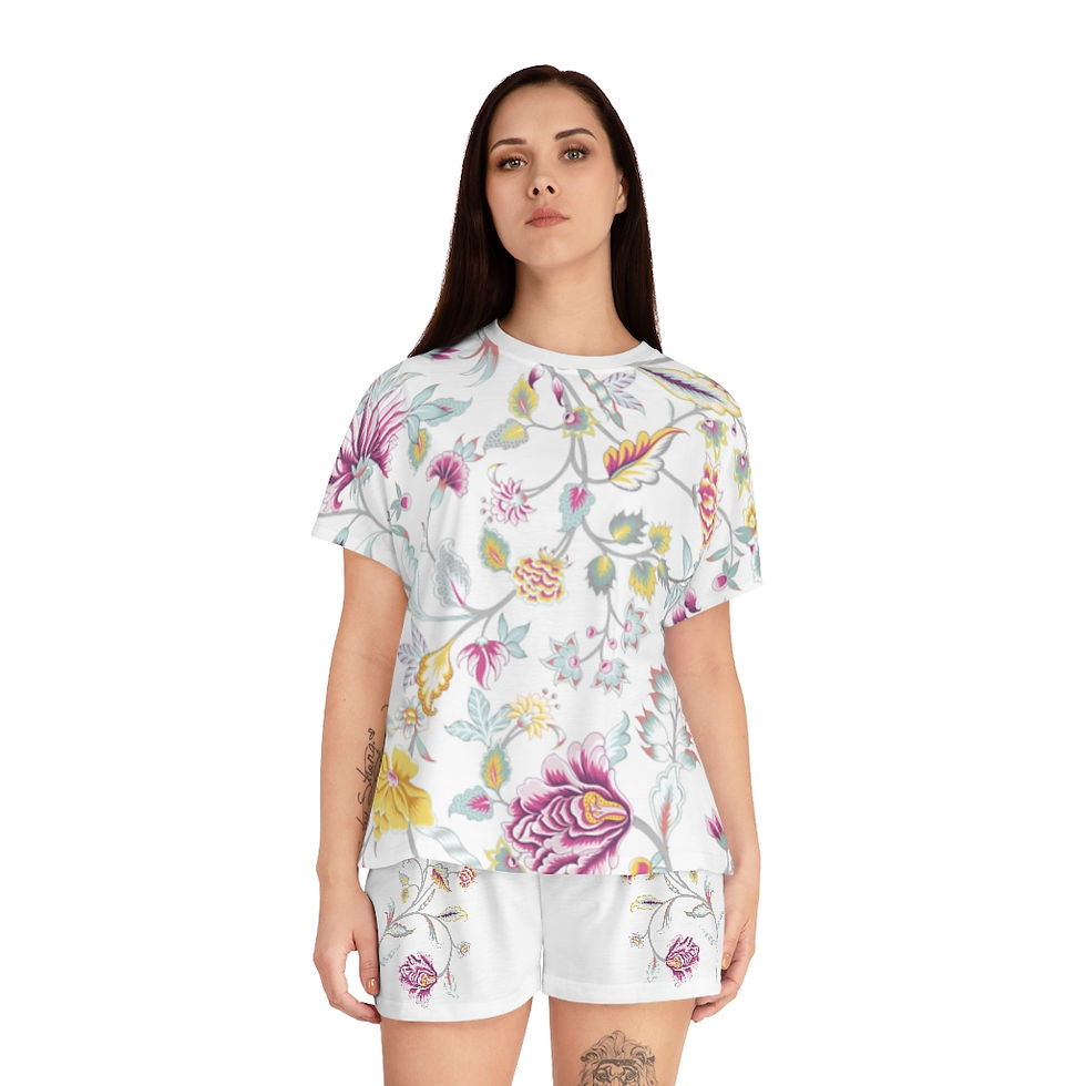 Thumbnail: CalicoWomen's Short Pajama Set (AOP)