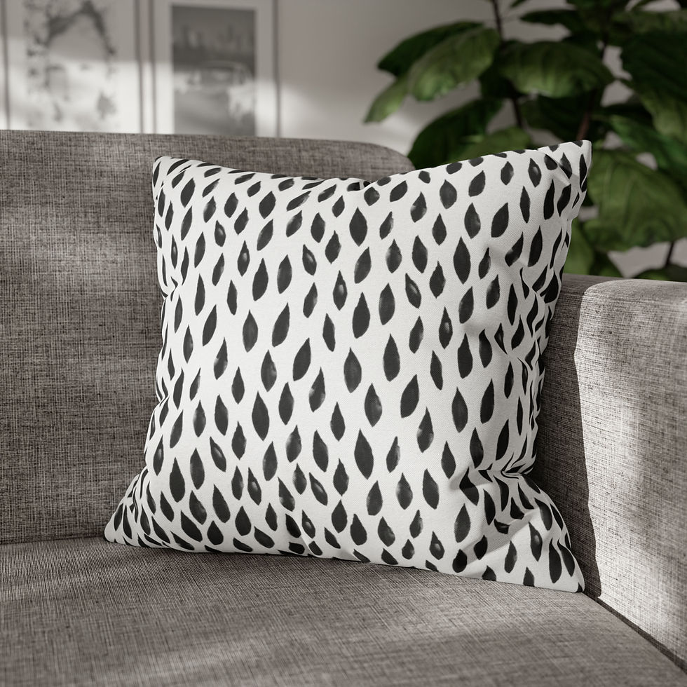 Thumbnail: Circles and Shapes #26  Spun Polyester Square Pillow Case