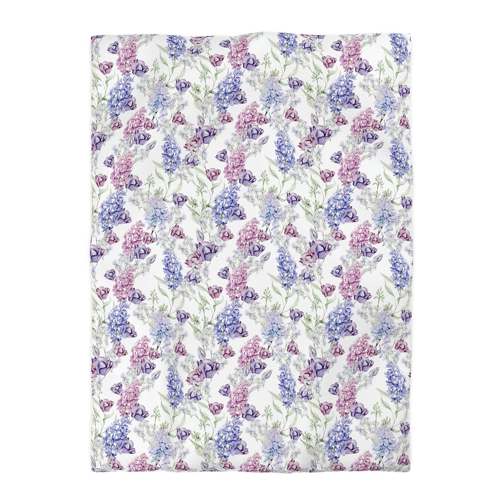 Thumbnail: Grape Lavender Microfiber Duvet Cover
