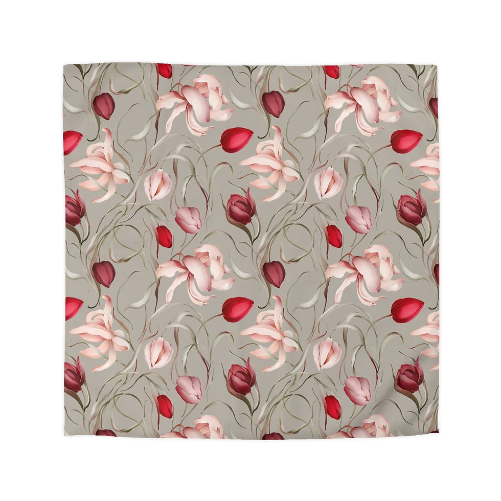 Thumbnail: Sulė Tulip Microfiber Duvet Cover