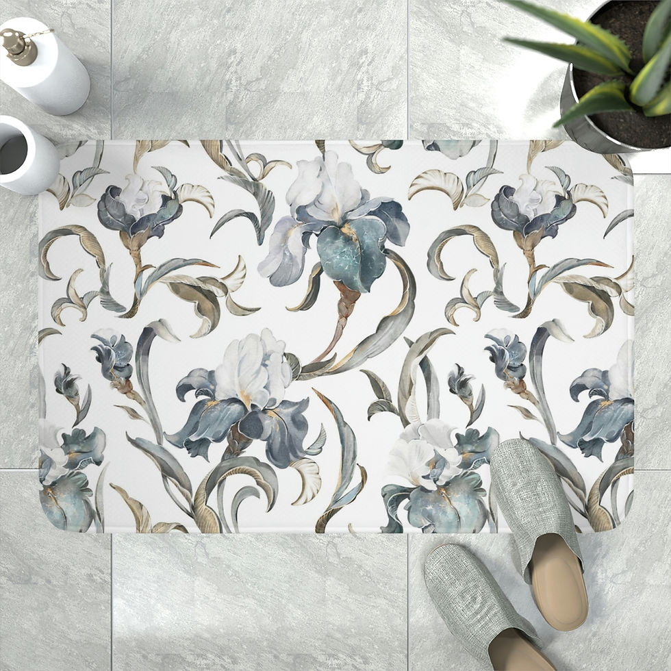 Thumbnail: Bellissima Iris Memory Foam Bath Mat