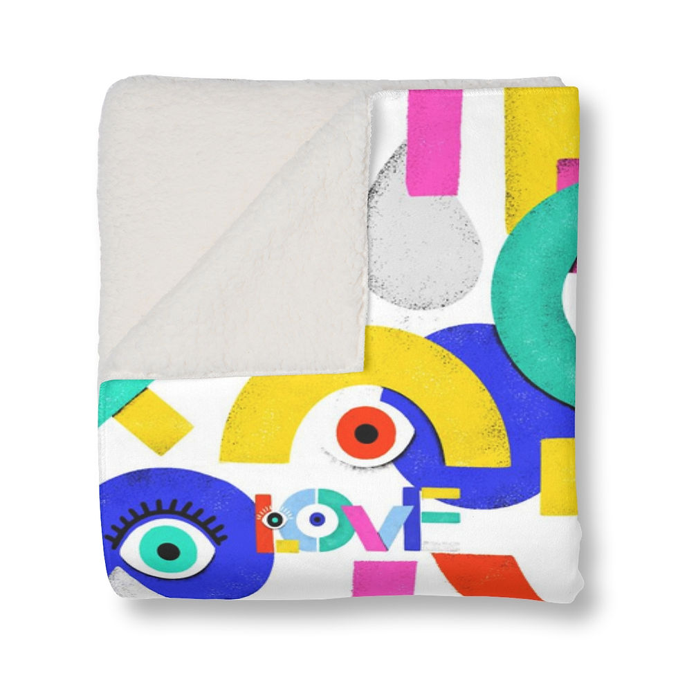 Thumbnail: Shapes of Color Sherpa Blanket
