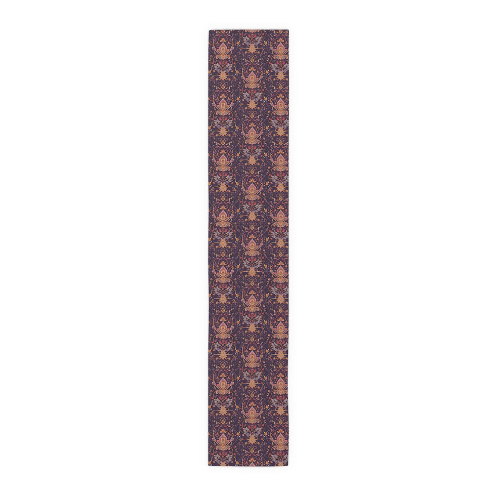 Thumbnail: Tealee Elegant Floral Table Runner for Dining