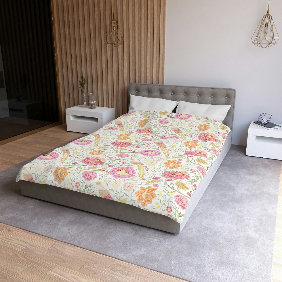 Thumbnail: East Garden Microfiber Duvet Cover