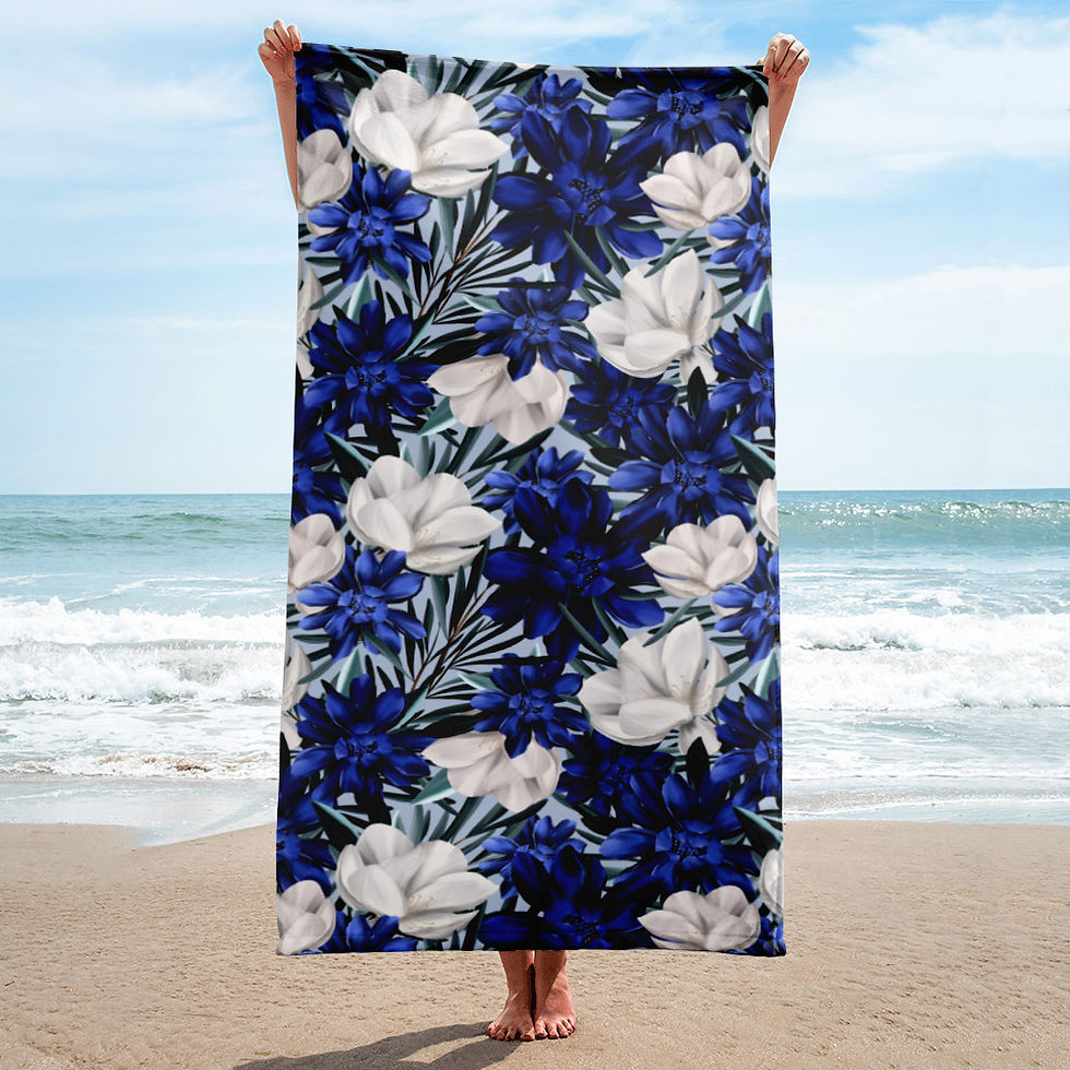 Thumbnail: Early Spring Blue (Blue)Towel