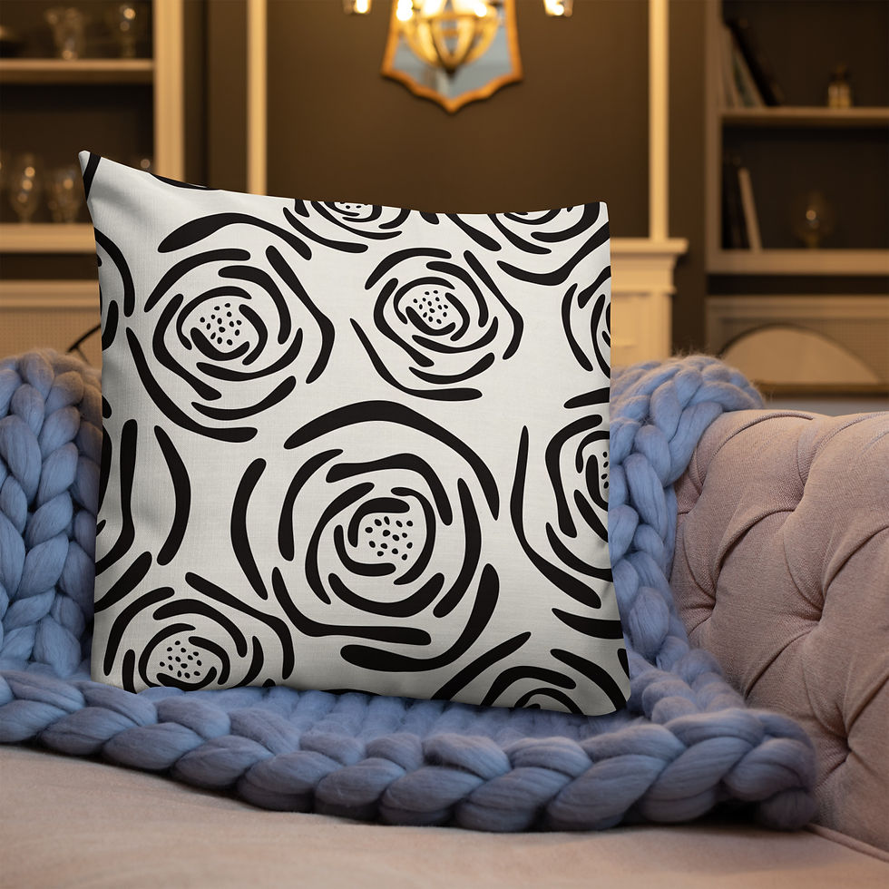 Thumbnail: Rose Natural Lines Premium Pillow