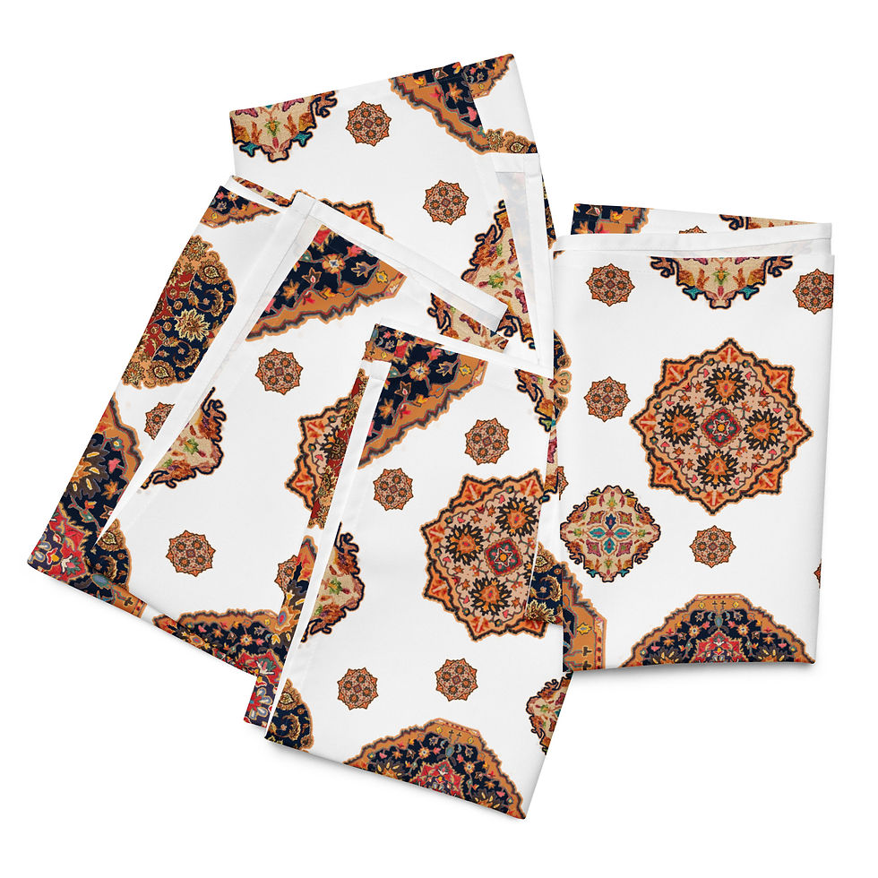 Thumbnail: Indian Rani Cloth napkin set