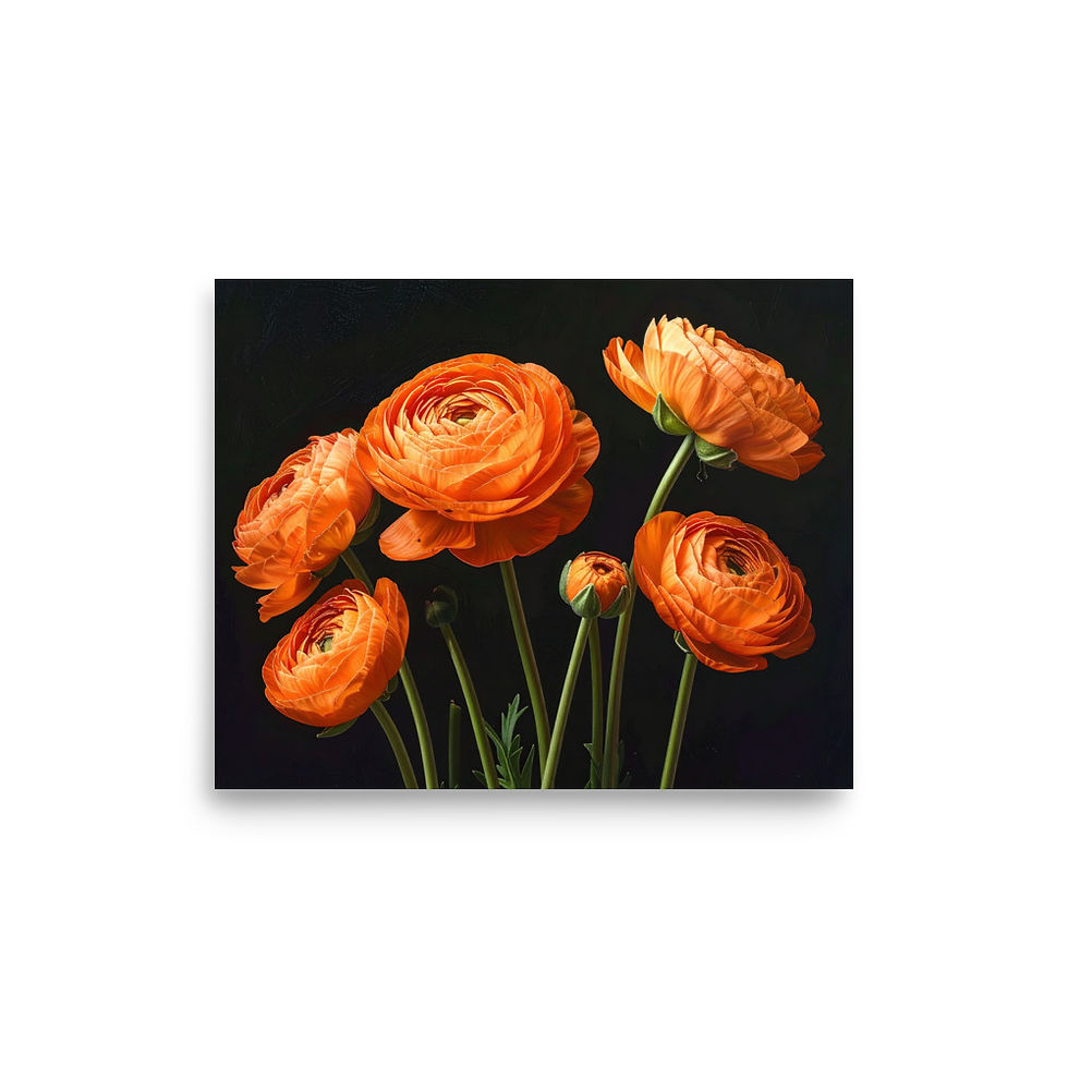 Thumbnail: Orange Ranunculus Poster
